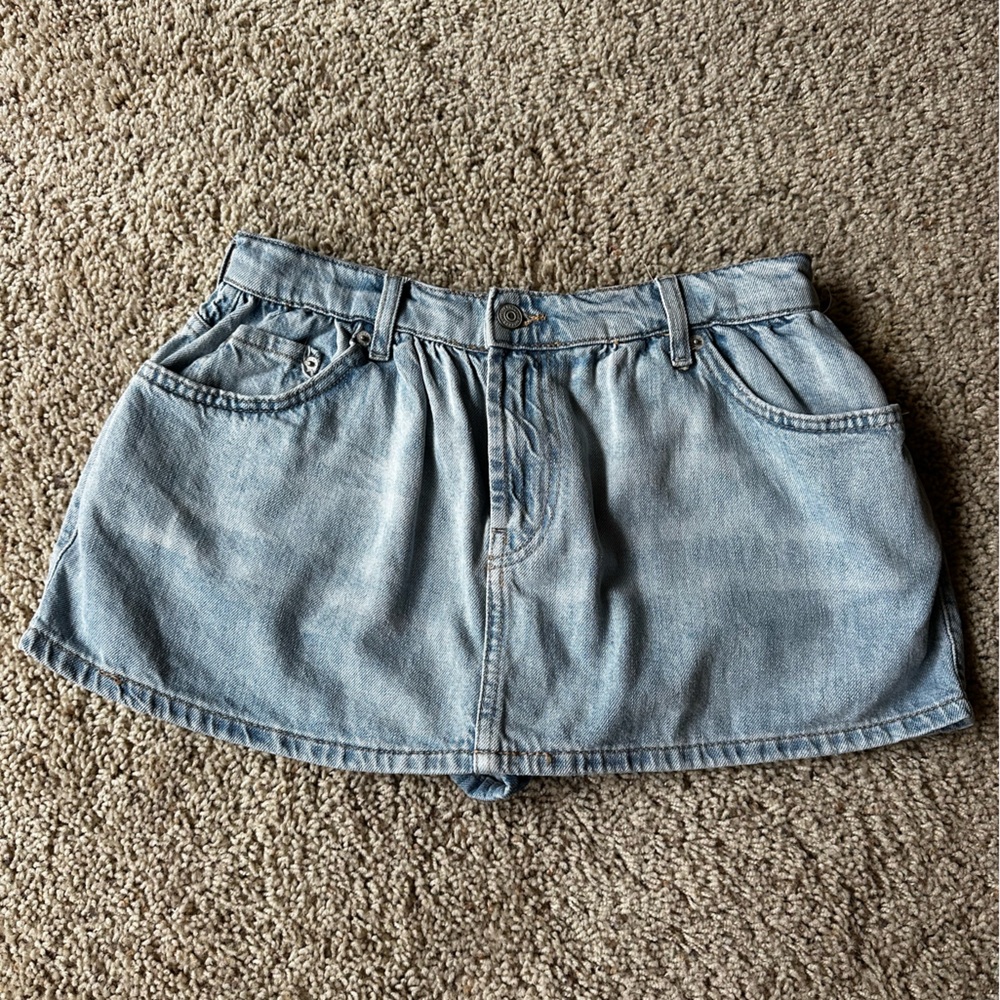 We the Free Denim Mini Skort